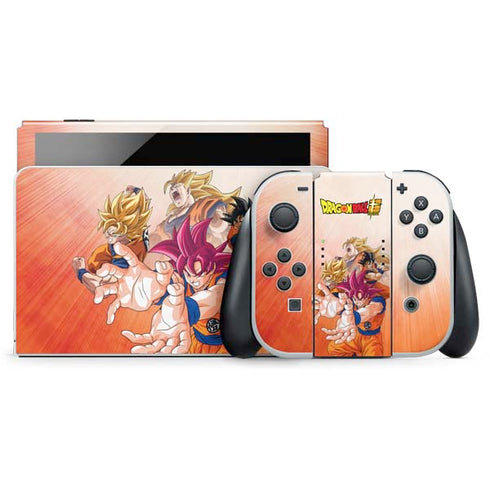 Dragon Ball Super Goku Evolution Nintendo Switch OLED (2021) Skin